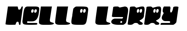 Hello Larry font preview